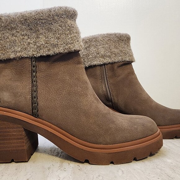 Earth Womens Gresa Waterproof Medium Natural Leather Block Heel from Macy’s C013 - Picture 3 of 8